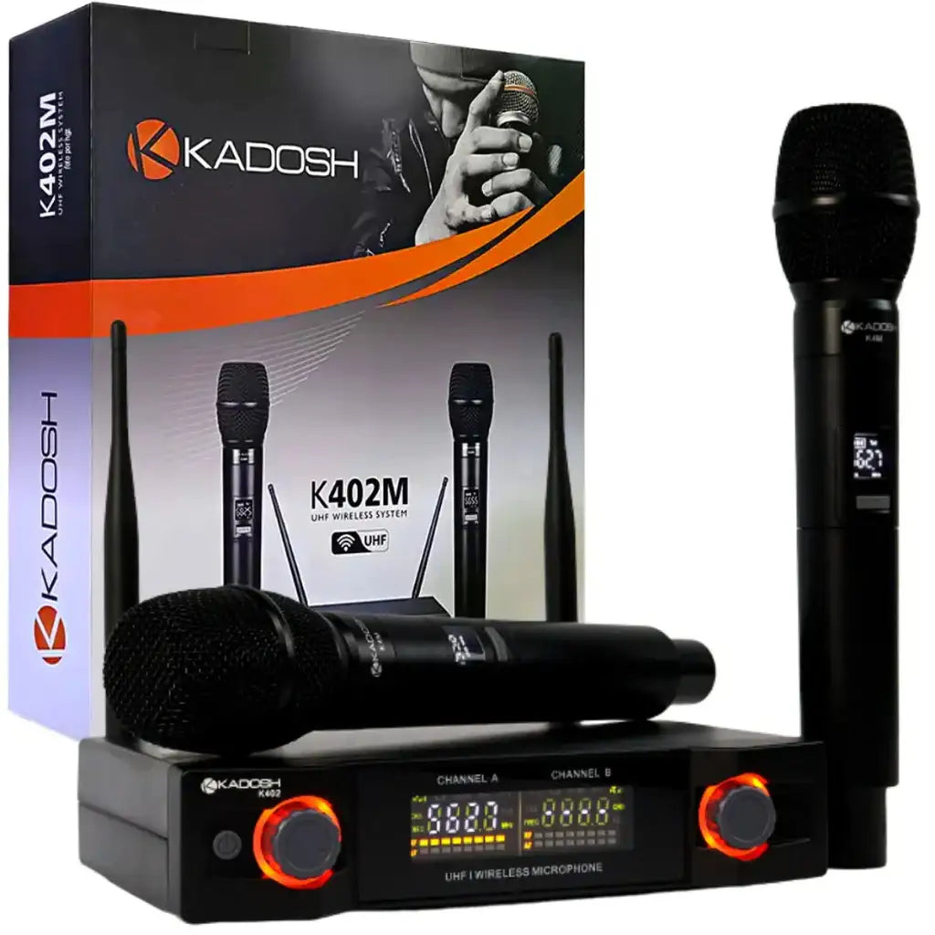 Microfone Kadosh Sem Fio Duplo K 402 M