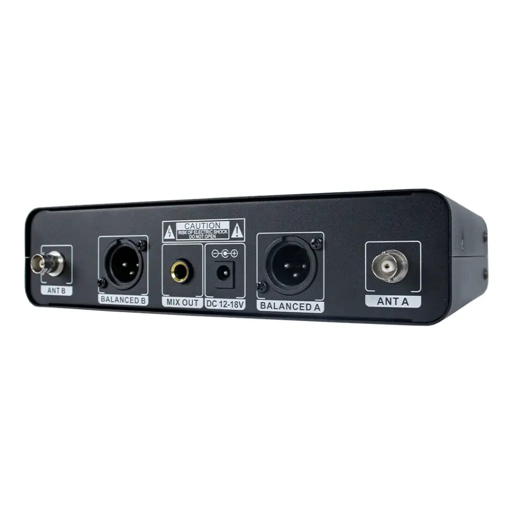 Microfone Sem Fio Duplo De Mao UHF Kadosh K-422M - Preto