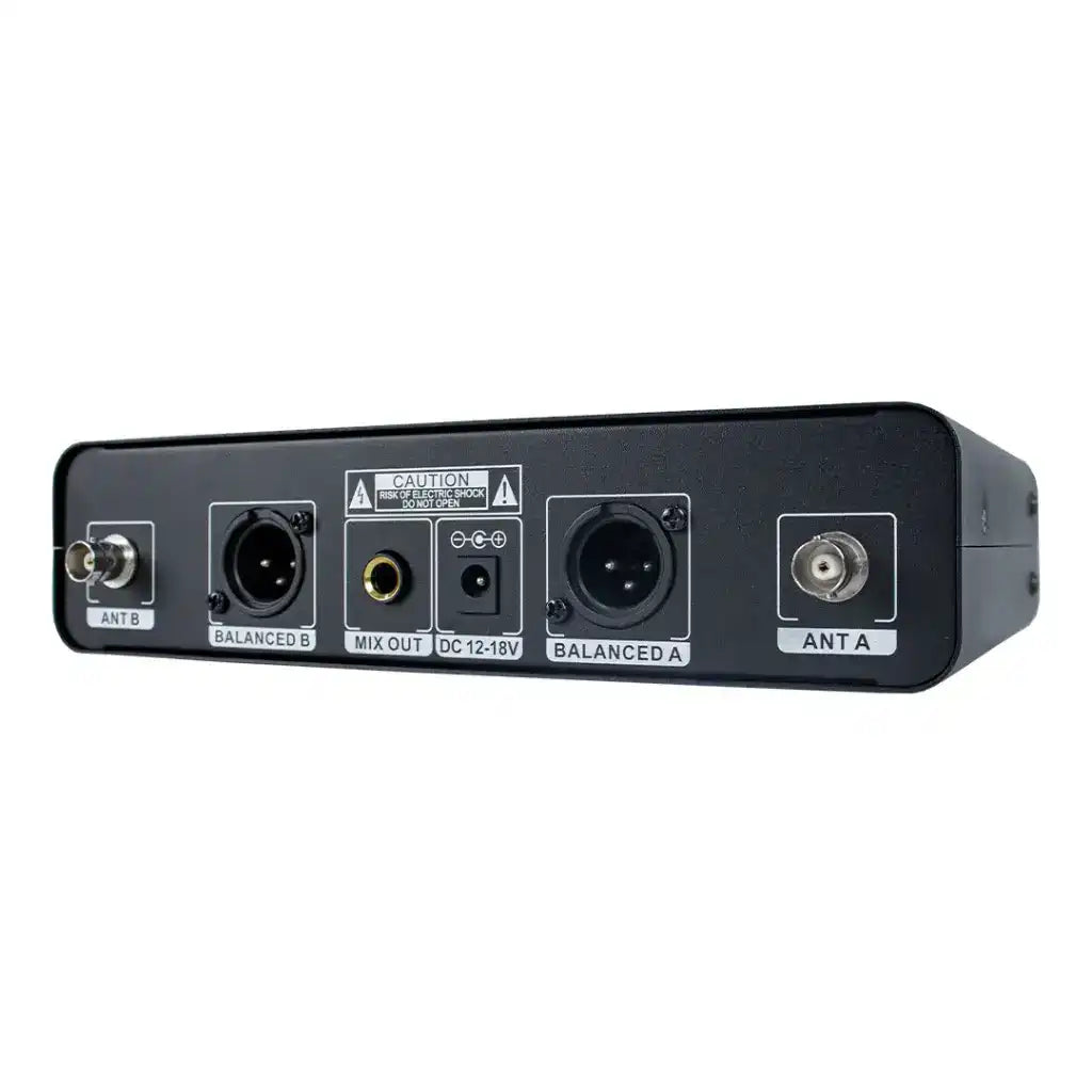 Microfone Sem Fio Duplo De Mao UHF Kadosh K-422M - Preto