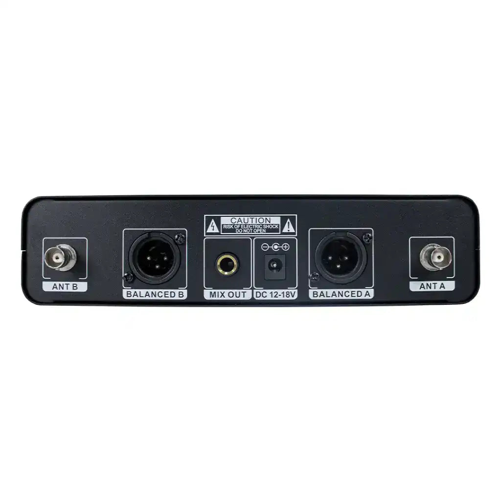 Microfone Sem Fio Duplo De Mao UHF Kadosh K-422M - Preto