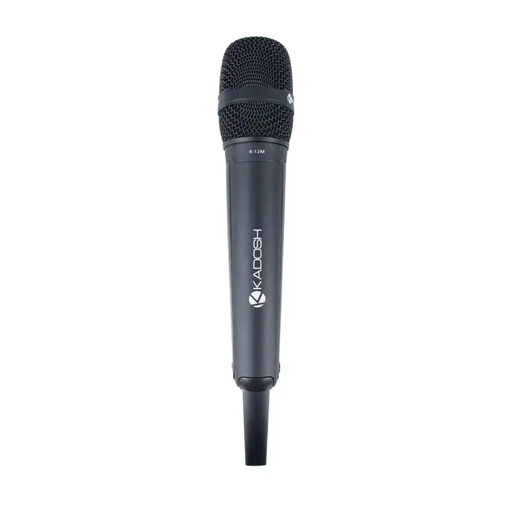 Microfone Sem Fio Kadosh K-1202M UHF Bastão Duplo - Preto