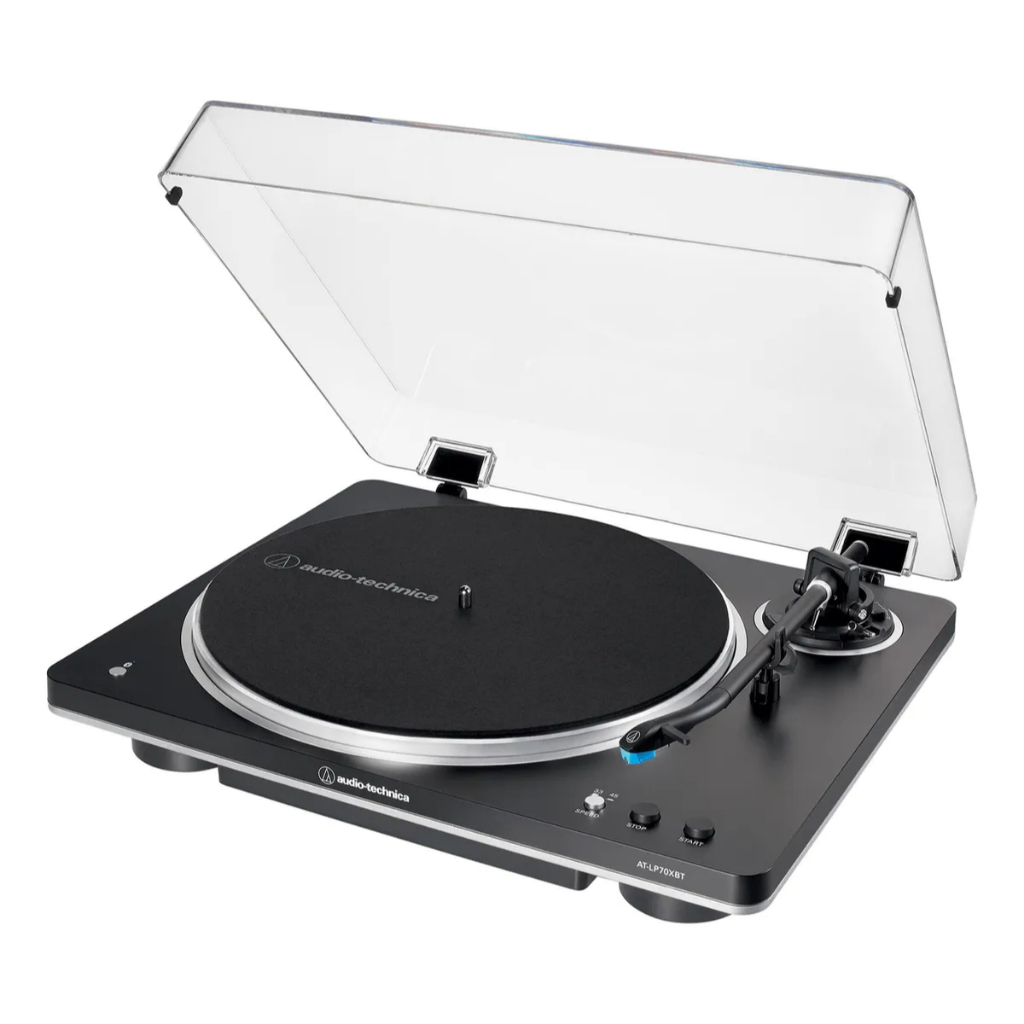 Toca Discos Automático Com Bluetooth Audio-Technica AT-LP70XBT-BS Cor Preto e Prata