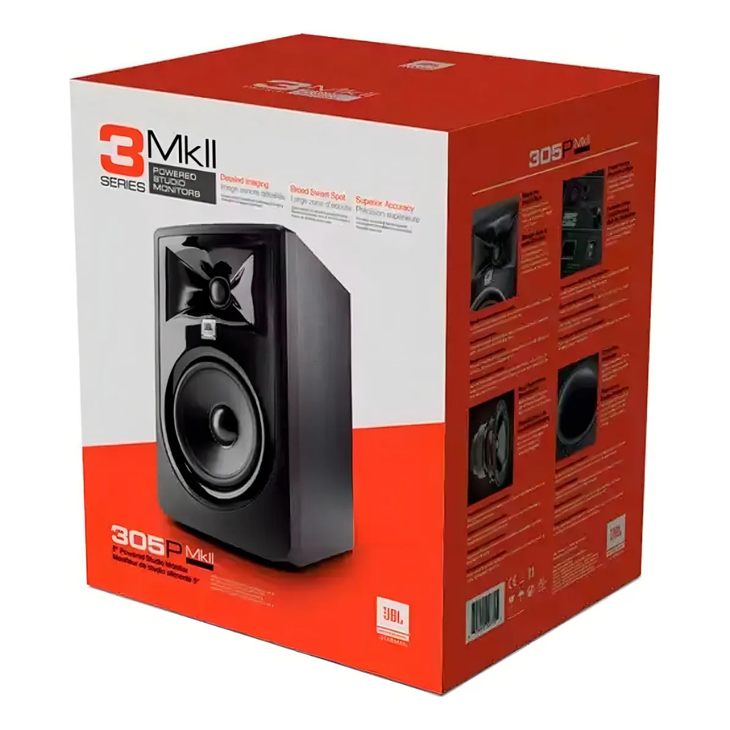 Monitor De Referência Estúdio JBL 305P MKII Ativo Acústica