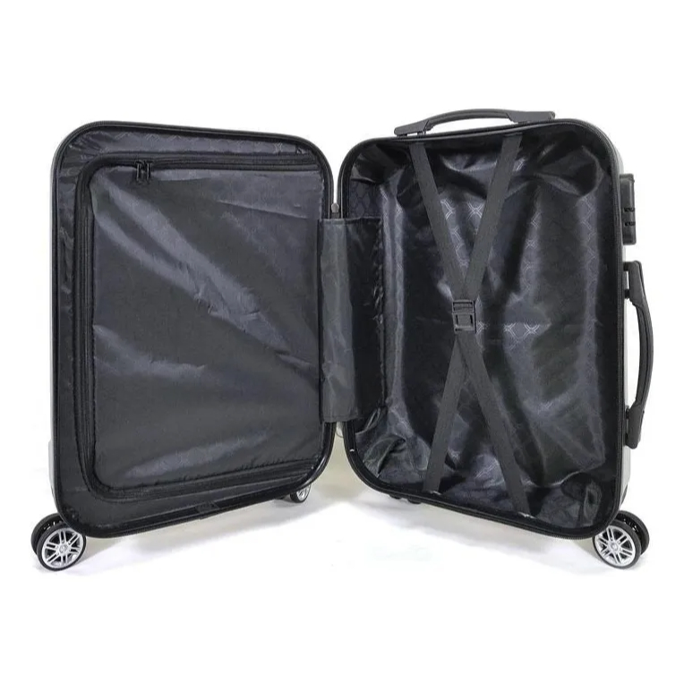 Mala de Bordo ABS 4 Rodas Adventure Fortt Prata - MAB01 até 10kg