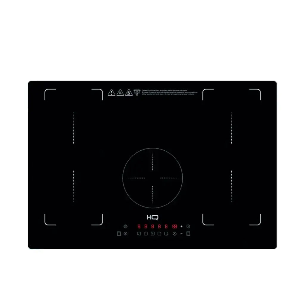 Cooktop de Indução Embutir HQ 5 Bocas Painel Touch Free Zone 220V Preto