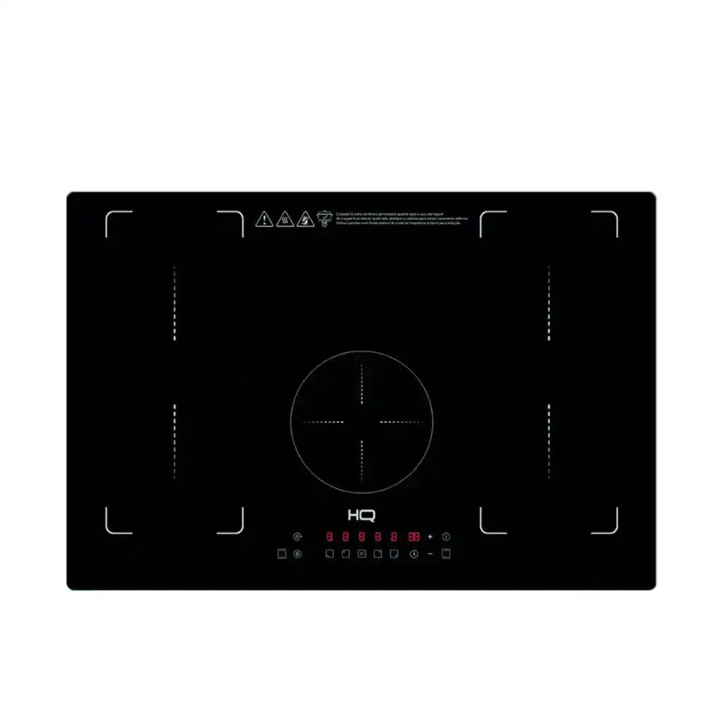 Cooktop de Indução Embutir HQ 5 Bocas Painel Touch Free Zone 220V Preto