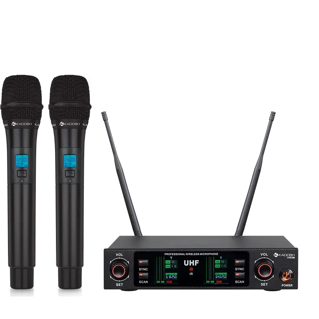 Microfone K-492M Digital UHF Duplo Bastão Kadosh