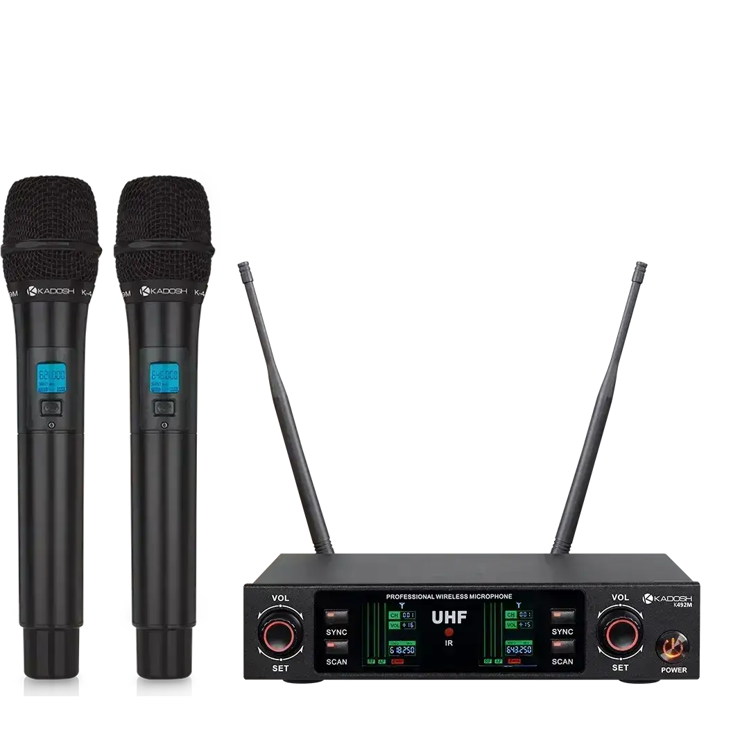 Microfone K-492M Digital UHF Duplo Bastão Kadosh