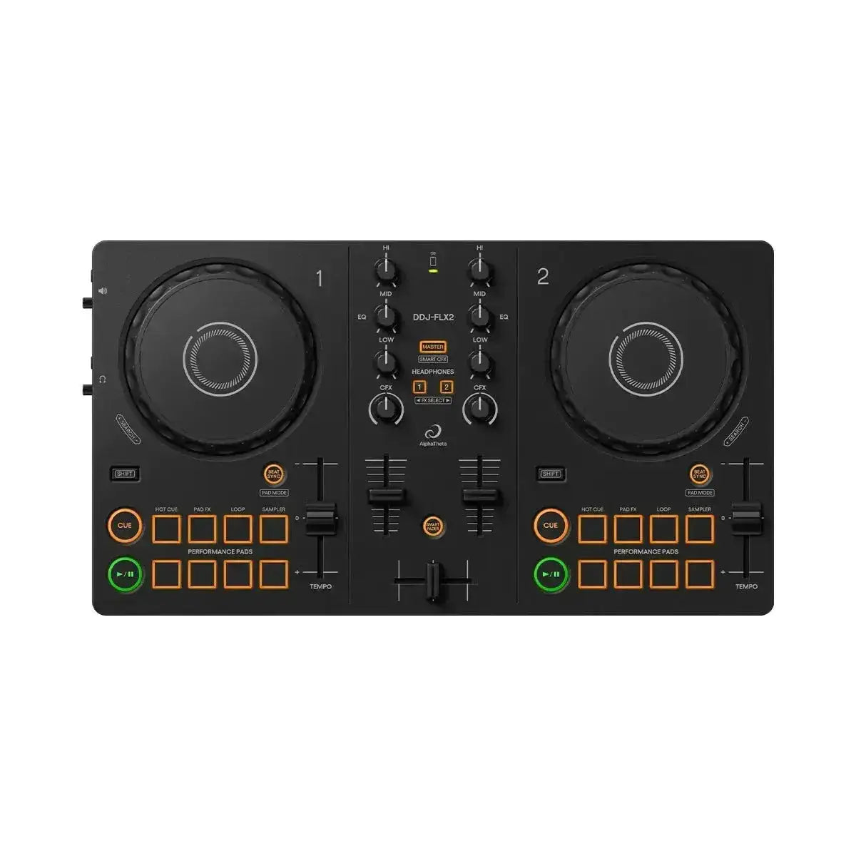 Controladora DJ Mixer Alphatheta DDJ FLX2 RekordBox Djay Serato