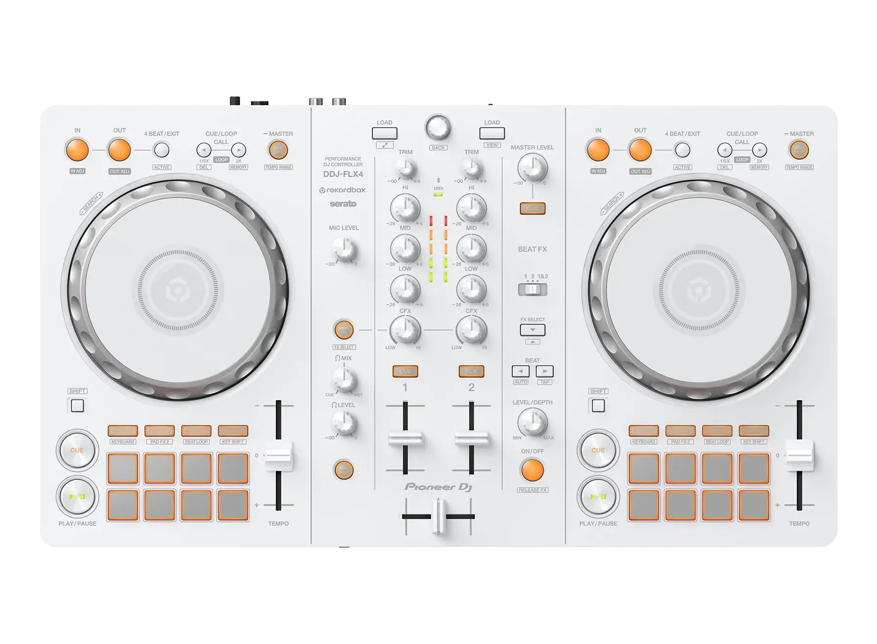Controladora Pioneer DJ DDJ FLX4 Rekordbox & Serato DJ - Branca