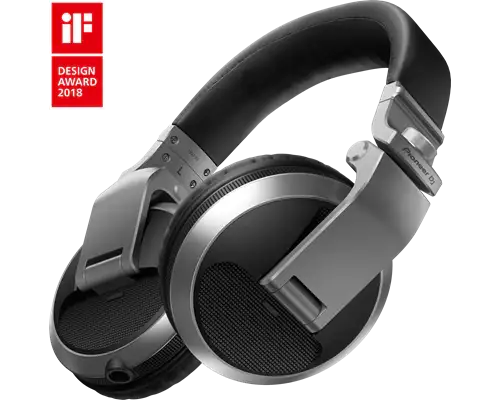 Fone de Ouvido Pioneer DJ HDJ-X5 Original Nacional para DJs - Preto/Prata