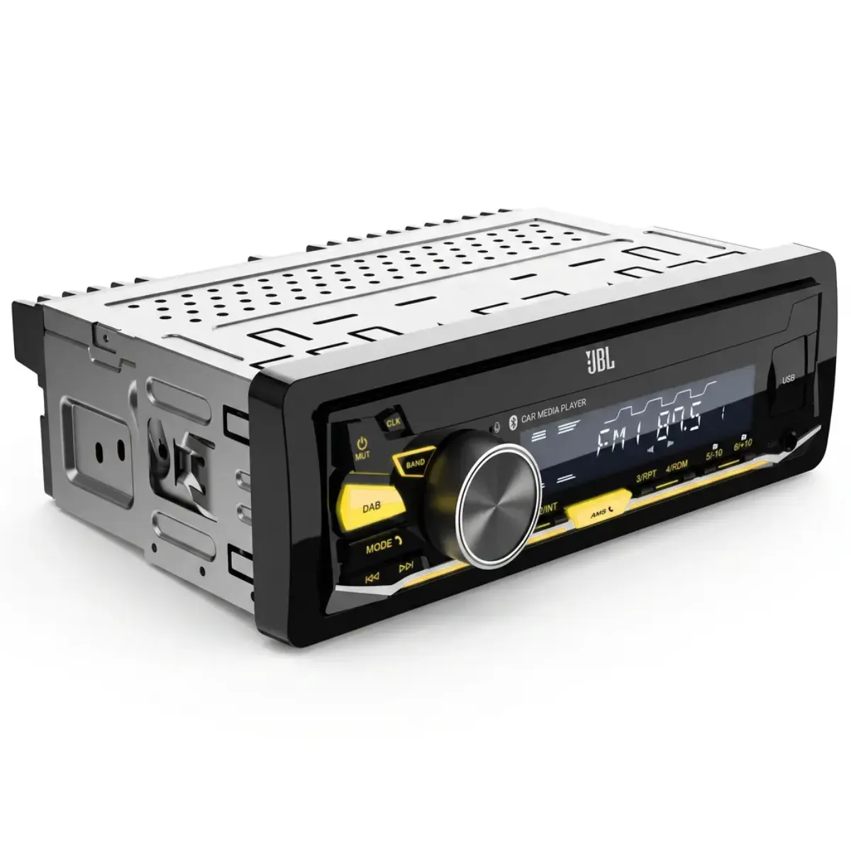 Radio Automotivo JBL Celebrity 350D 1-DIN Bluetooth 6.0 DAB+ USB AUX