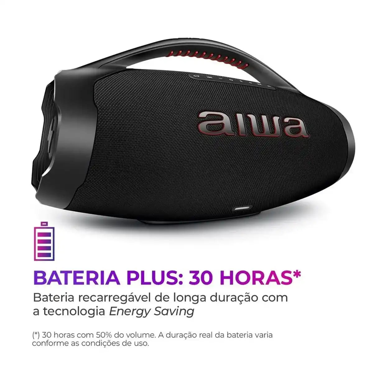 Caixa de Som Aiwa Boombox Plus BBS-01-B