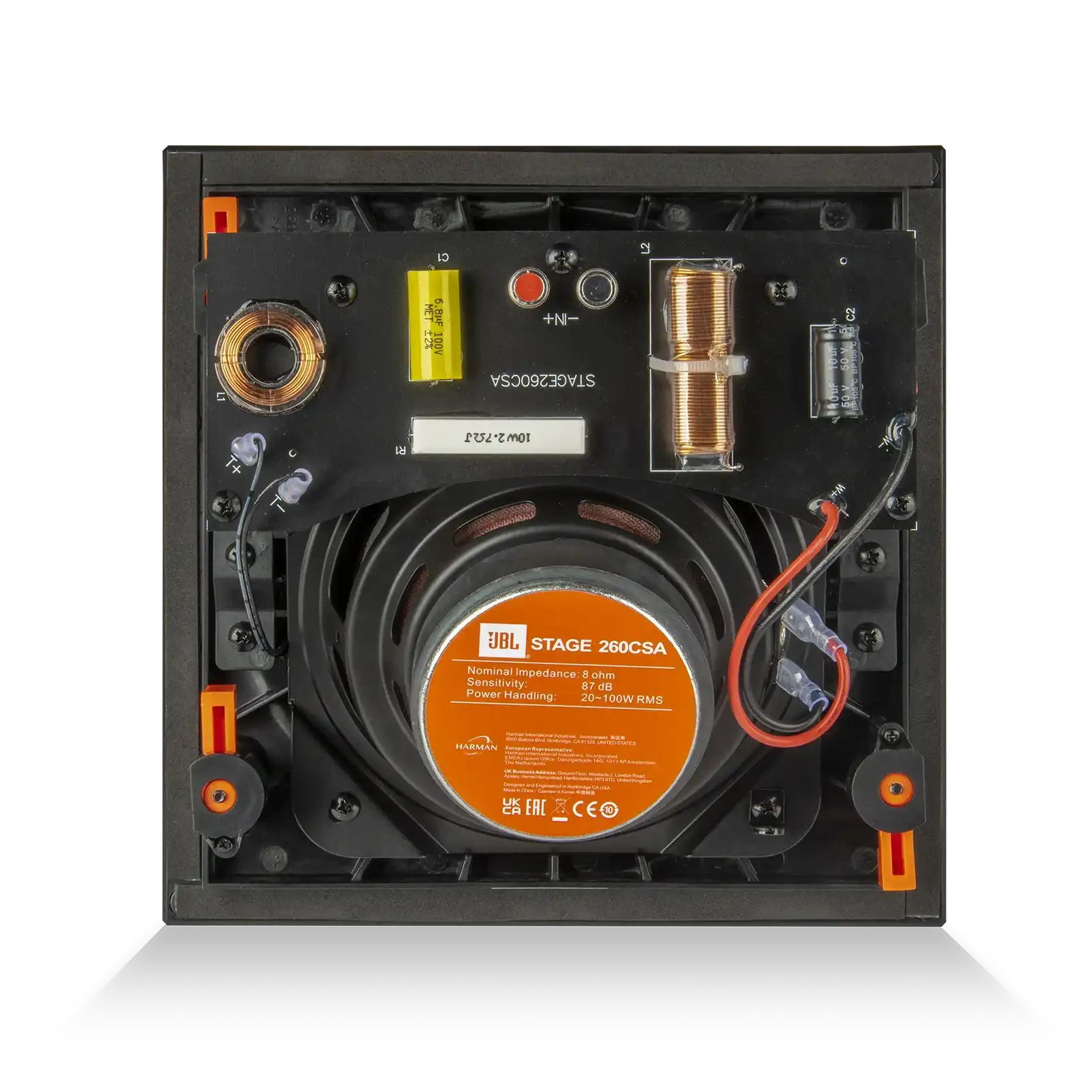 Arandela 6,5" JBL Stage 260CSA Quadrada Angulada 100W RMS
