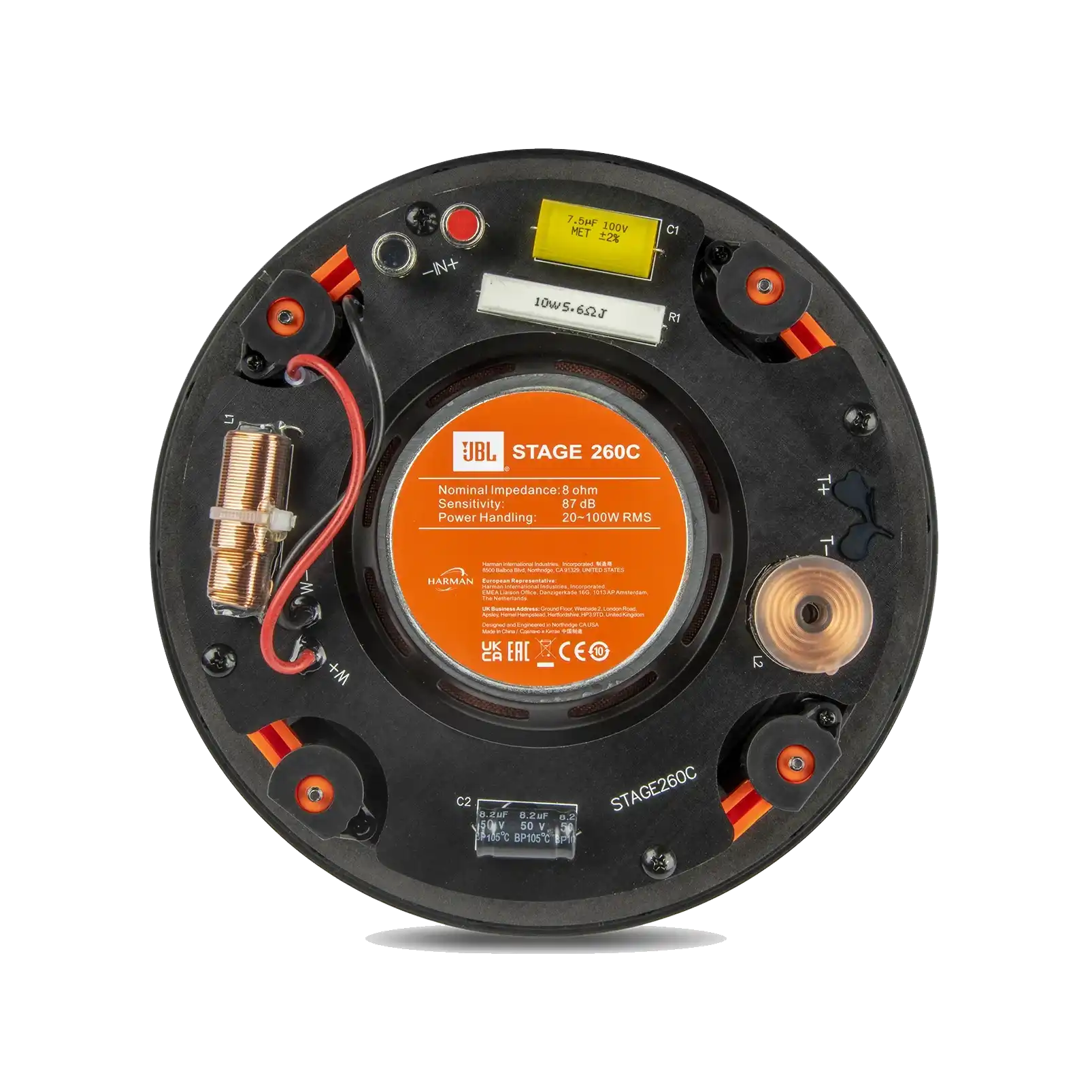 Arandela 6,5" JBL Stage - 260C Redonda 100W RMS