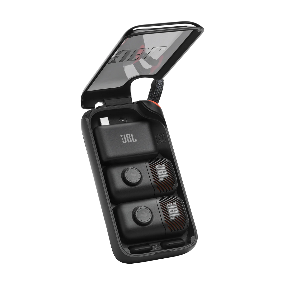 Microfone Sem Fio JBL EasySing Mic Mini Duo com IA e Remoção Vocal