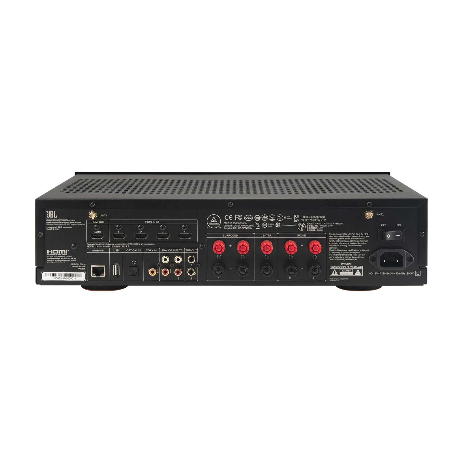 Receiver AV 5.2 Canais JBL MA510 HDMI 8K