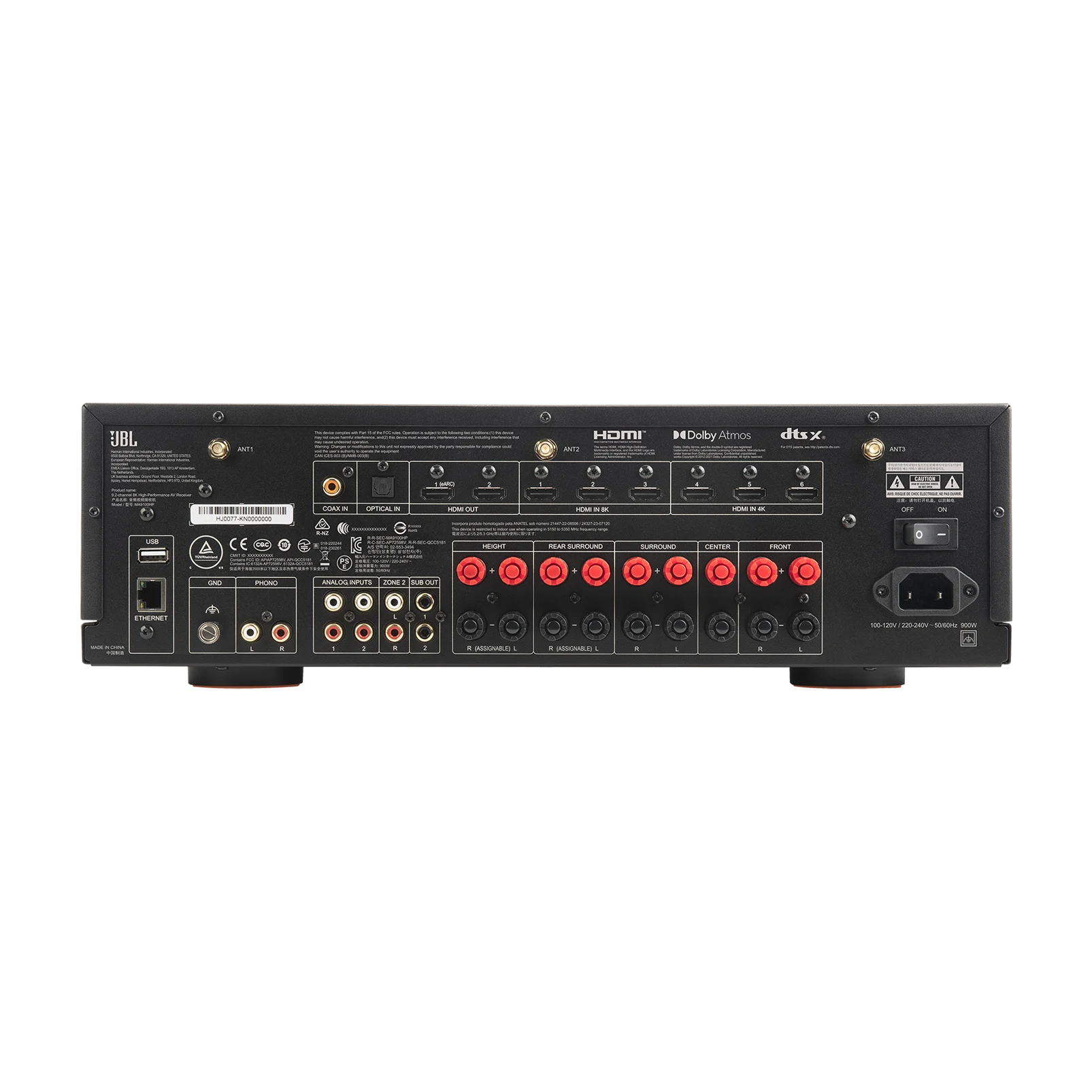 Receiver AV 9.2 Canais JBL - MA9100HP HDMI 8K (Branco)