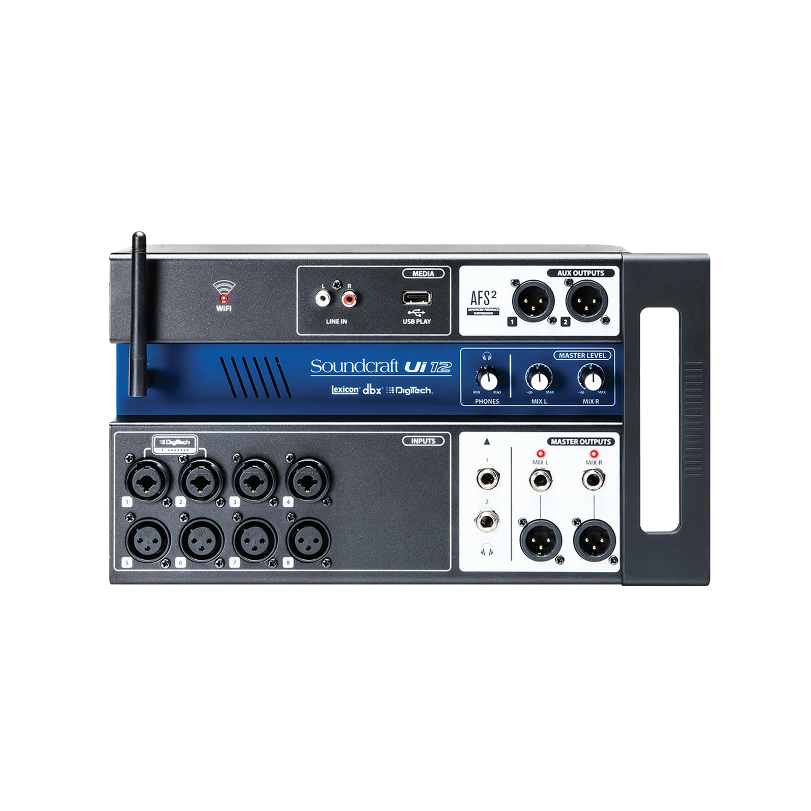 Mesa de Som Digital 12 Canais Souncraft Ui-12