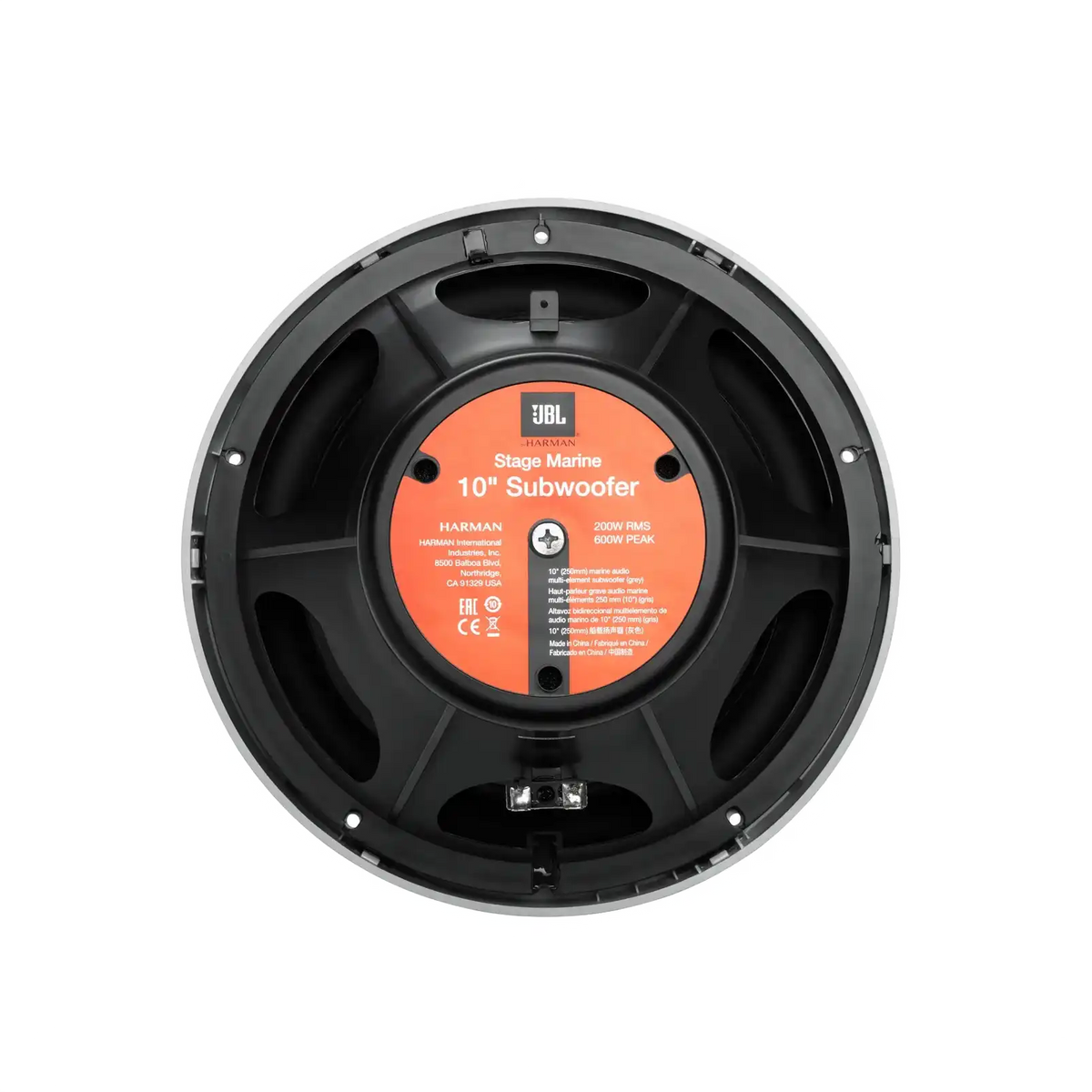 Subwoofer 10" JBL Stage Marine 200W RMS (Cinza)