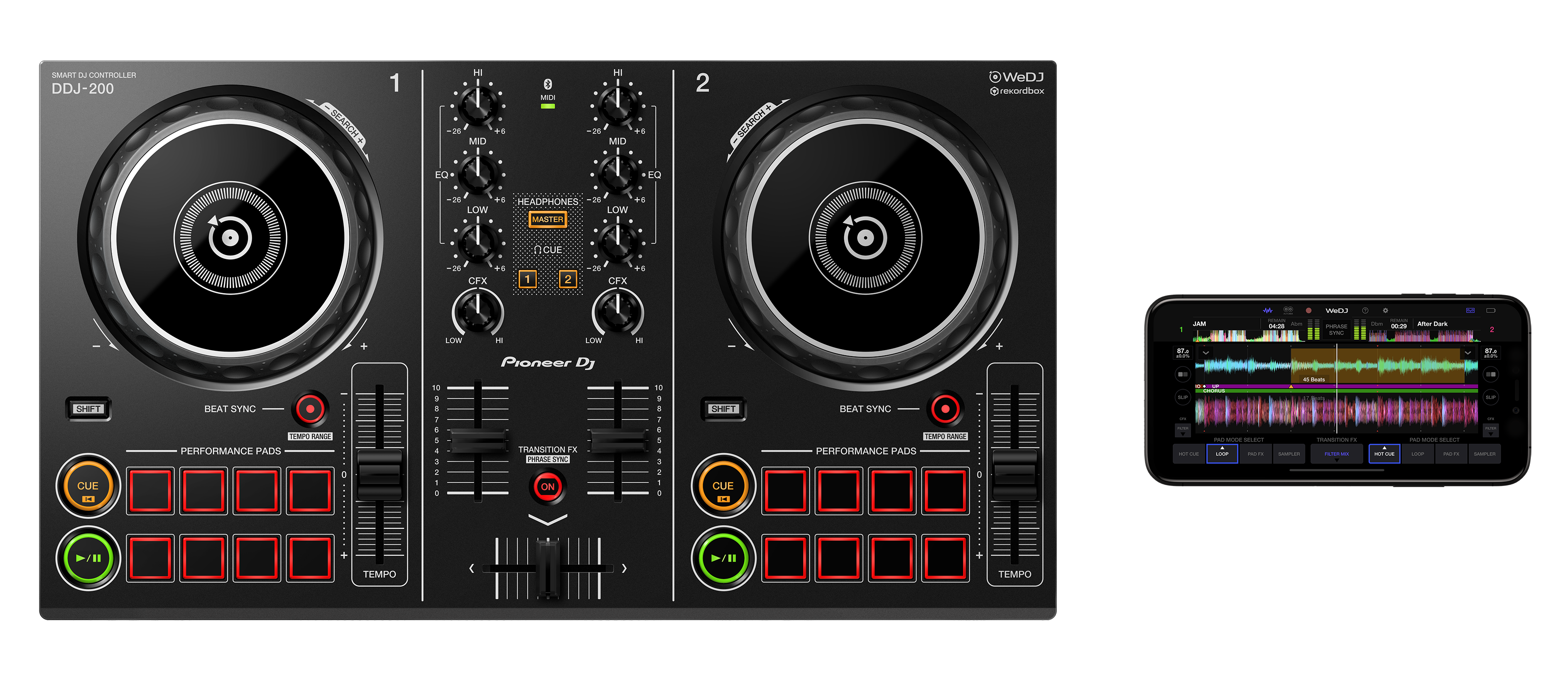 Controladora DJ Pioneer DJ DDJ-200