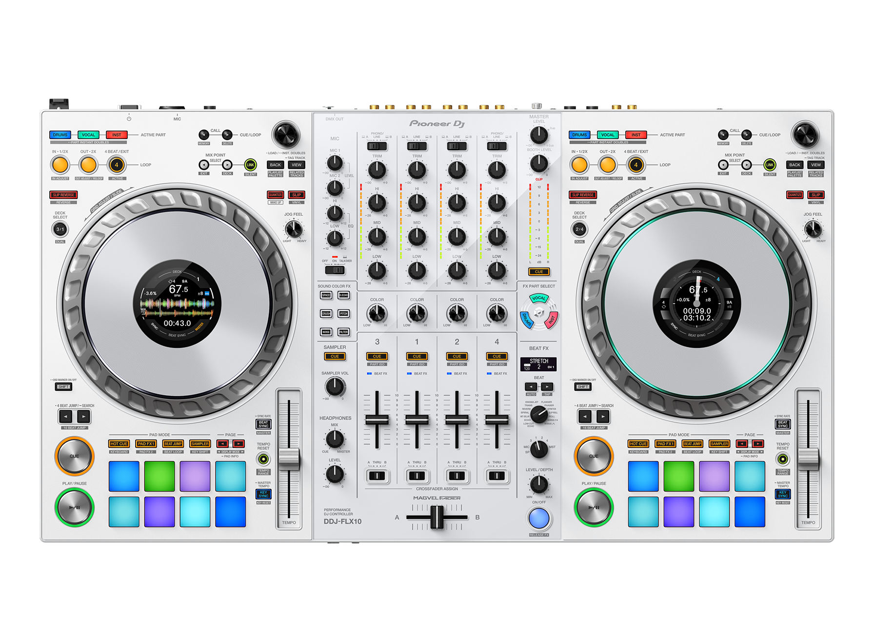 Controladora DJ Pioneer DJ DDJ-FLX10 Branco