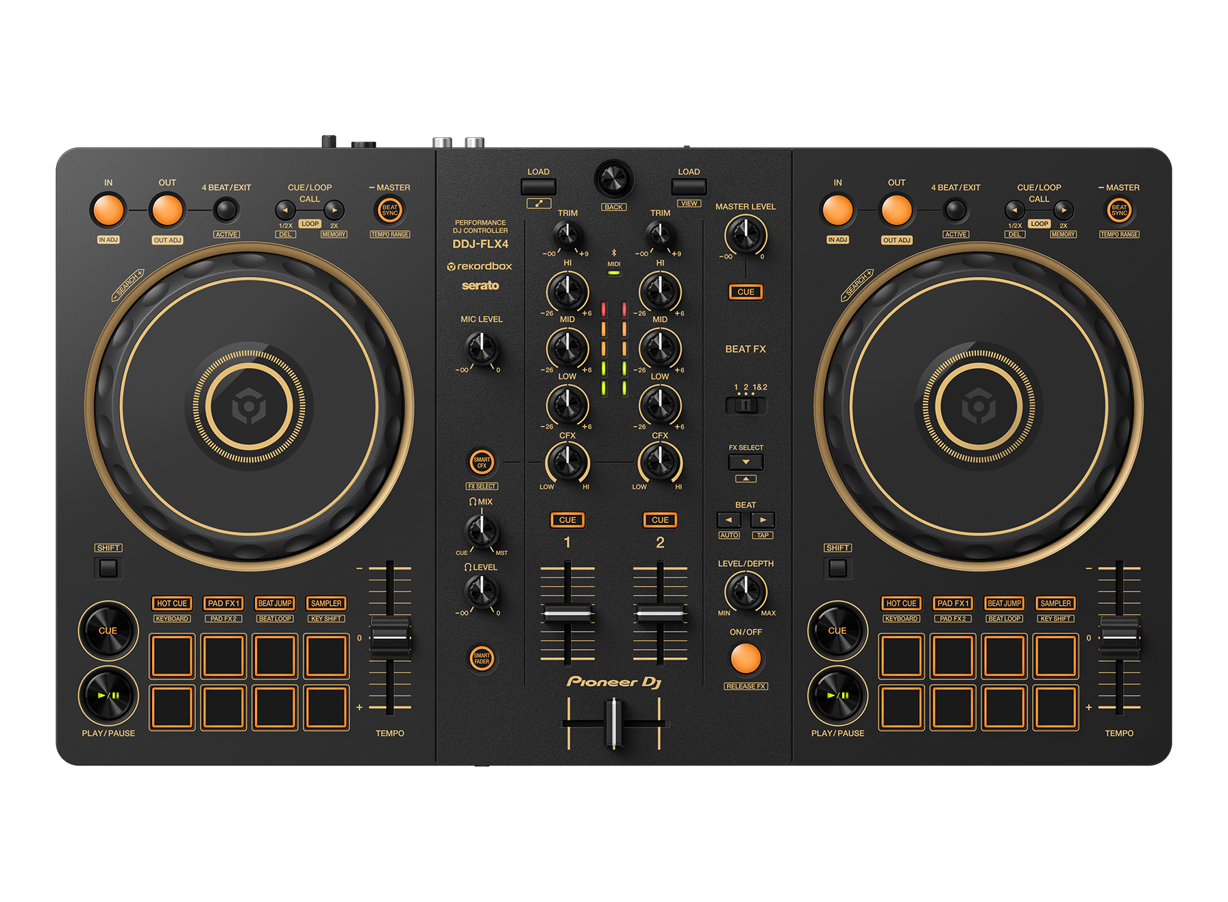 Controladora DJ Pioneer DJ DDJ-FLX4 Dourado