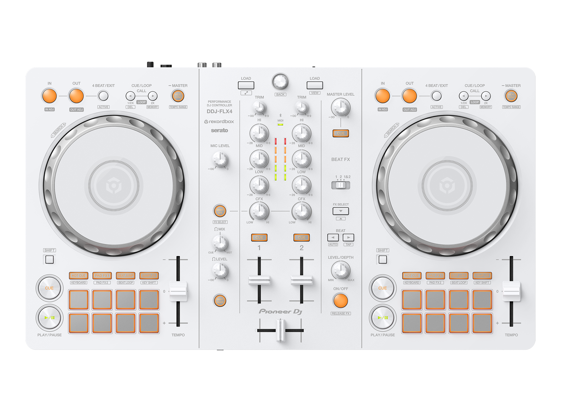 DJ機材 DDJ FLX4 White Controladora DJ Pioneer DJ DDJ-FLX4 Branco