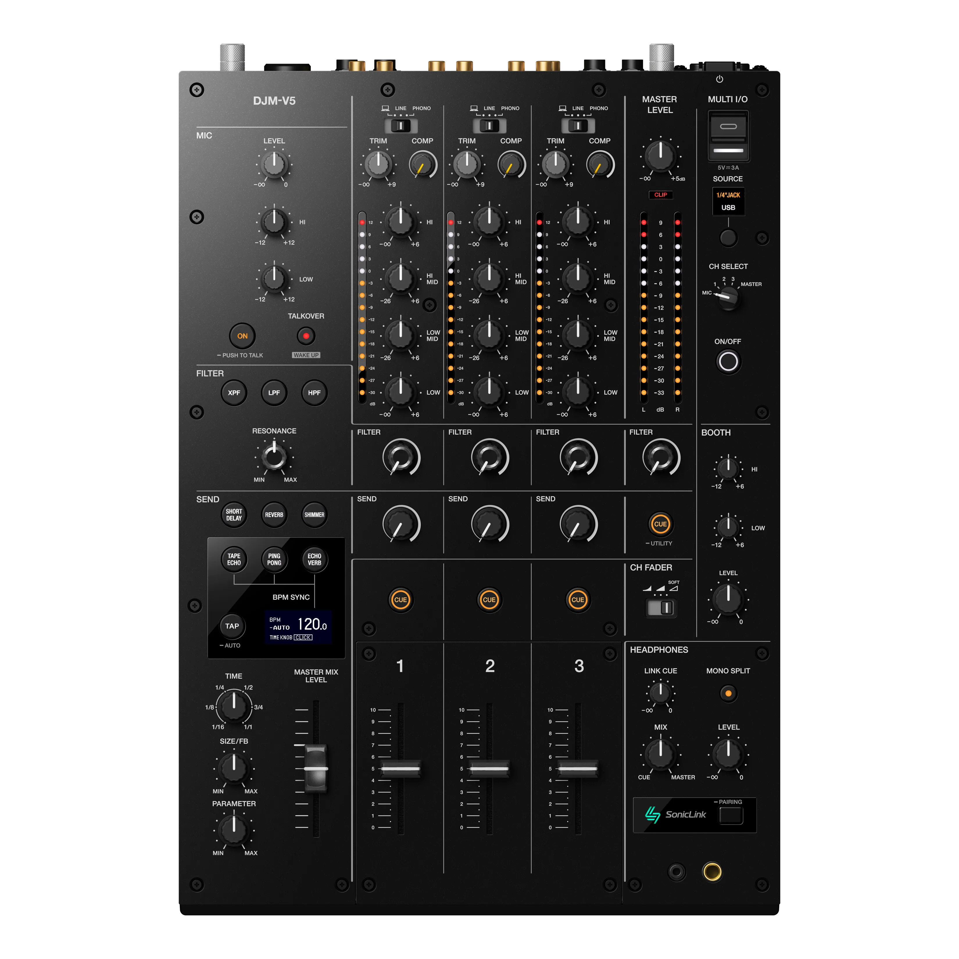 Mesa Mixer para DJ AlphaTheta DJM-V5
