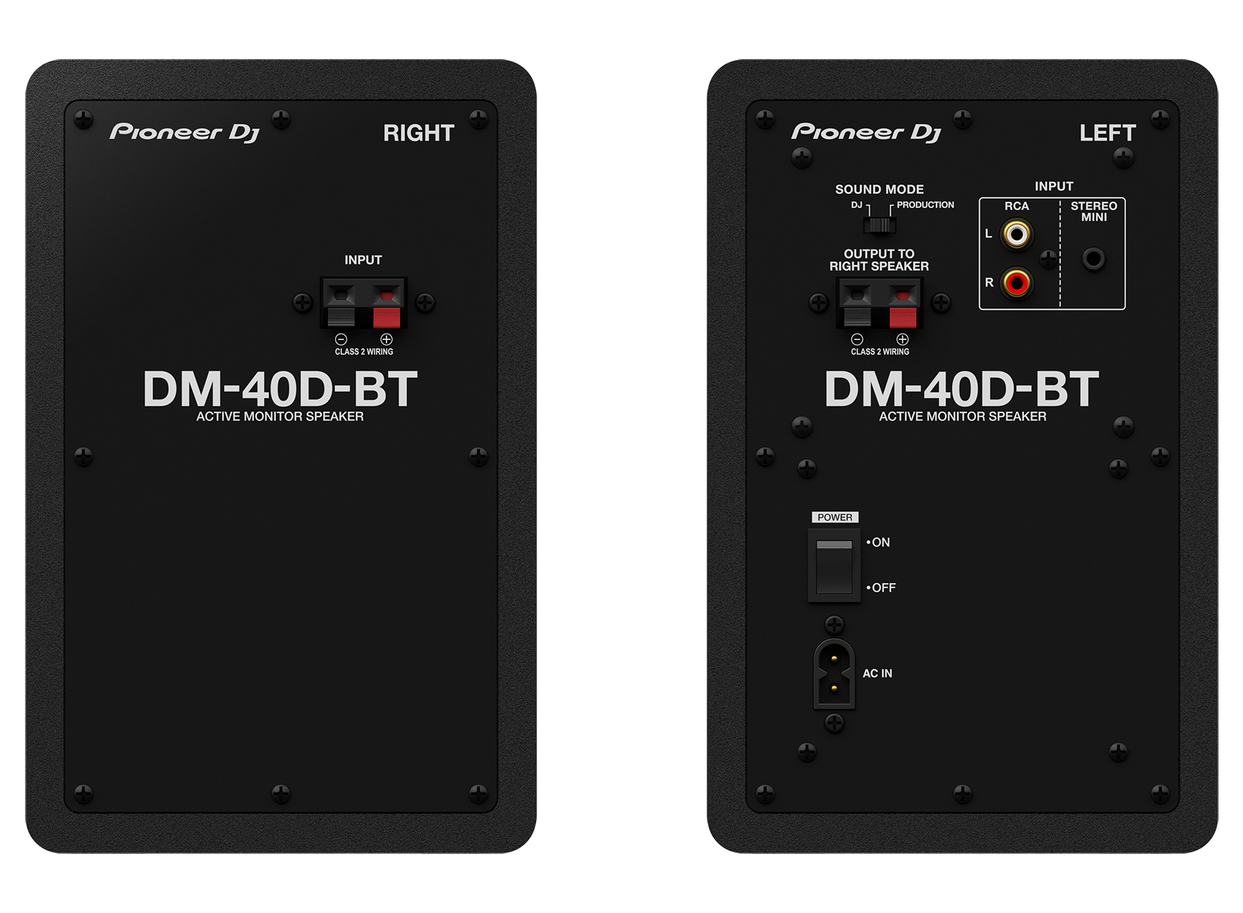 Monitor de Referência Ativo Pioneer DJ DM-40D-BT Preto (Par)
