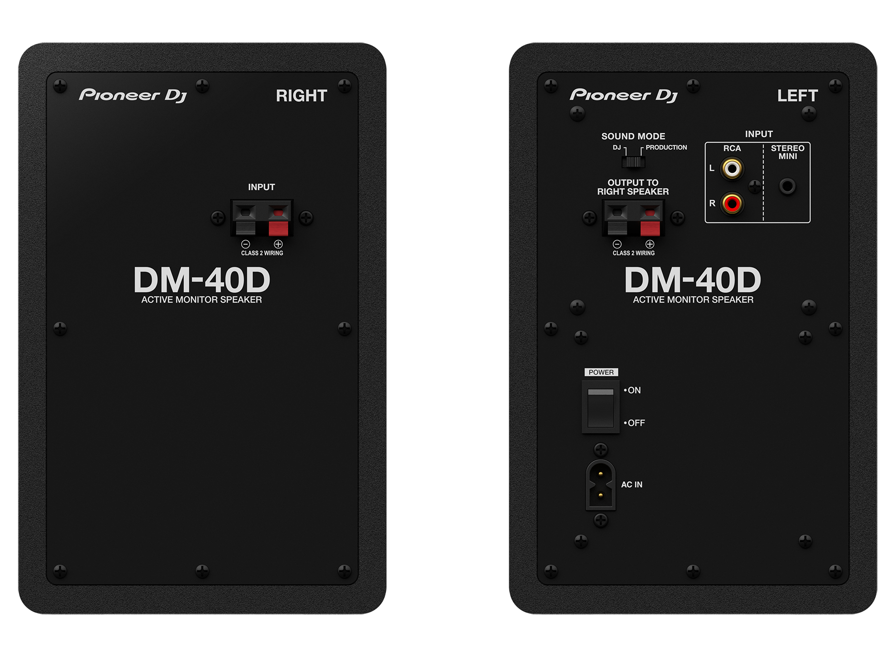 Monitor de Referência Ativo Pioneer DJ DM-40D Preto (Par)