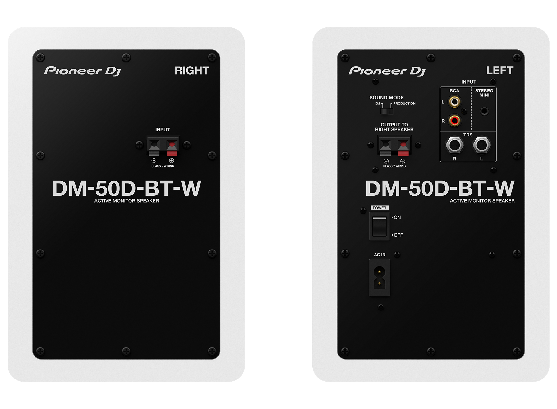 Monitor de Referência Ativo Pioneer DJ DM-50D-BT Branco (Par)