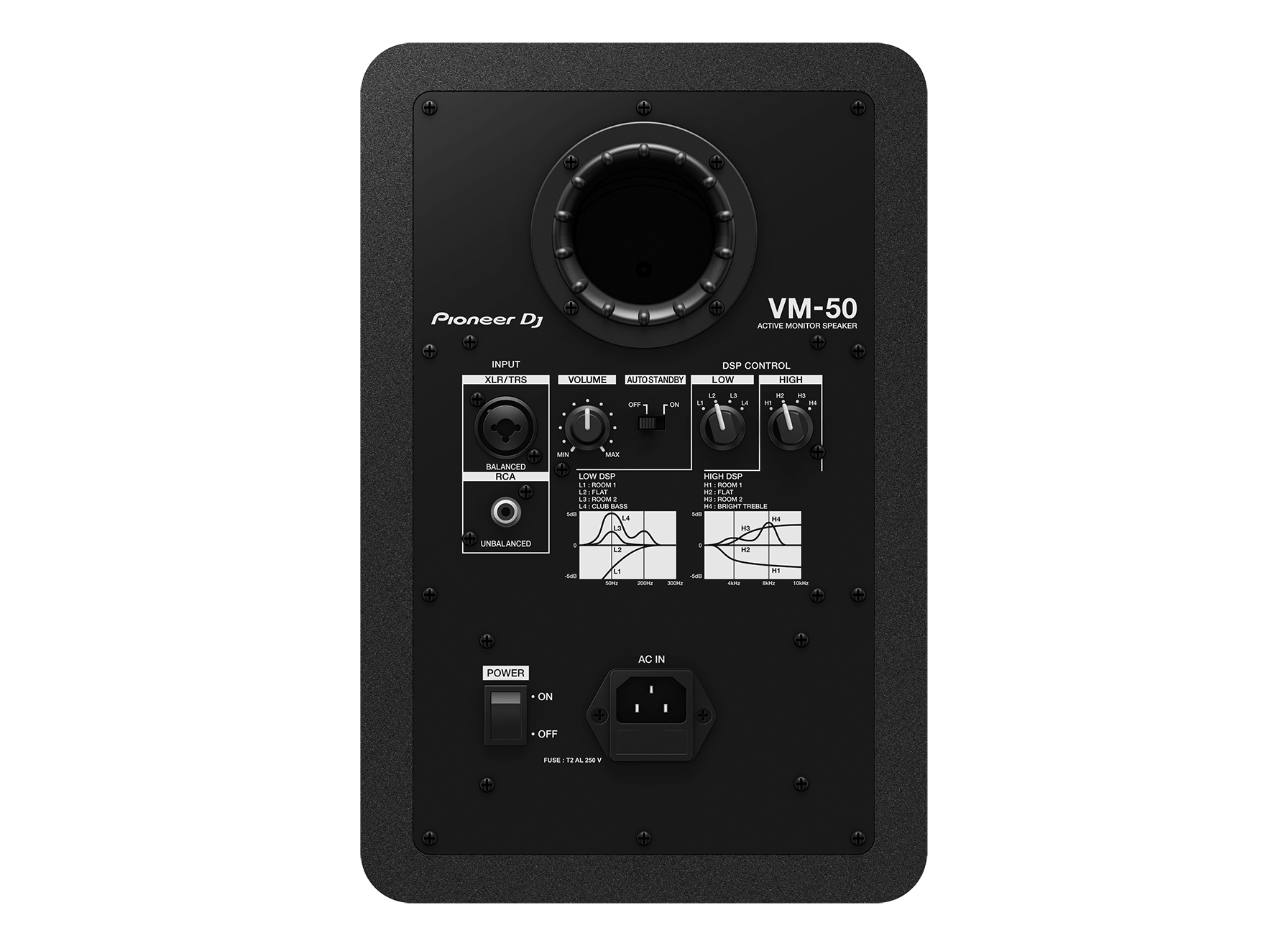Monitor de Referência Ativo Pioneer DJ VM-50 Preto (Unidade)