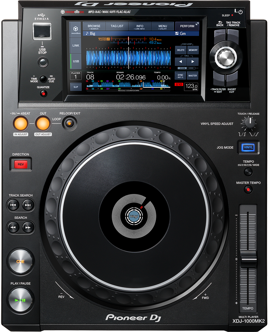 Player Multimídia Pioneer DJ XDJ-1000MK2