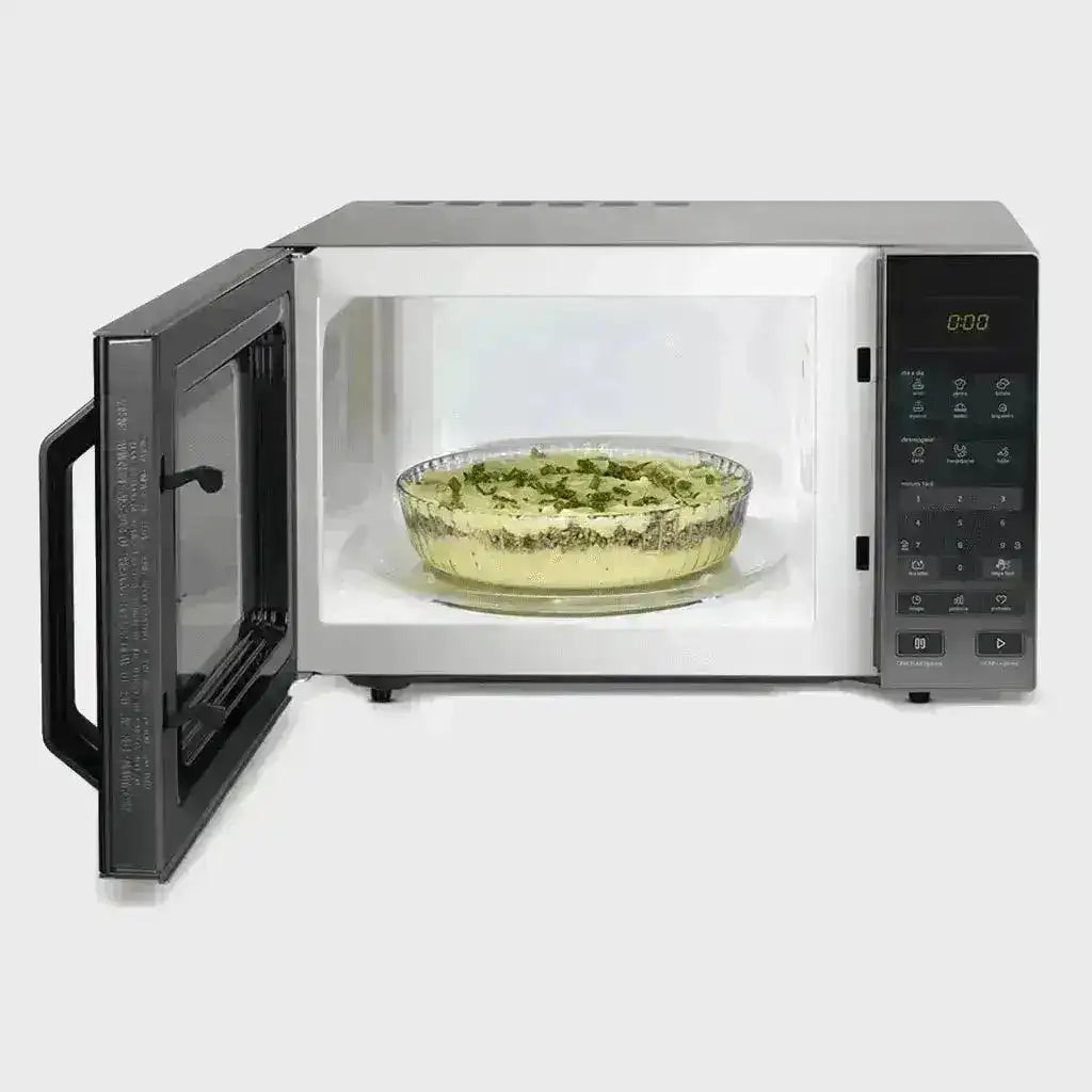 Micro-ondas 35l Prata Porta Espelhada Smartplate Midea MXSA35S1 CINZA - Shop Mundo Digital