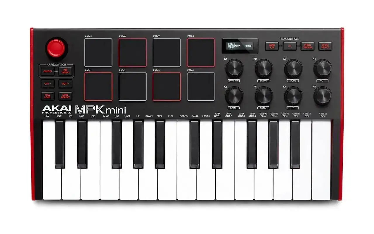 Teclado Controlador Midi Akai MPK Mini Mk3