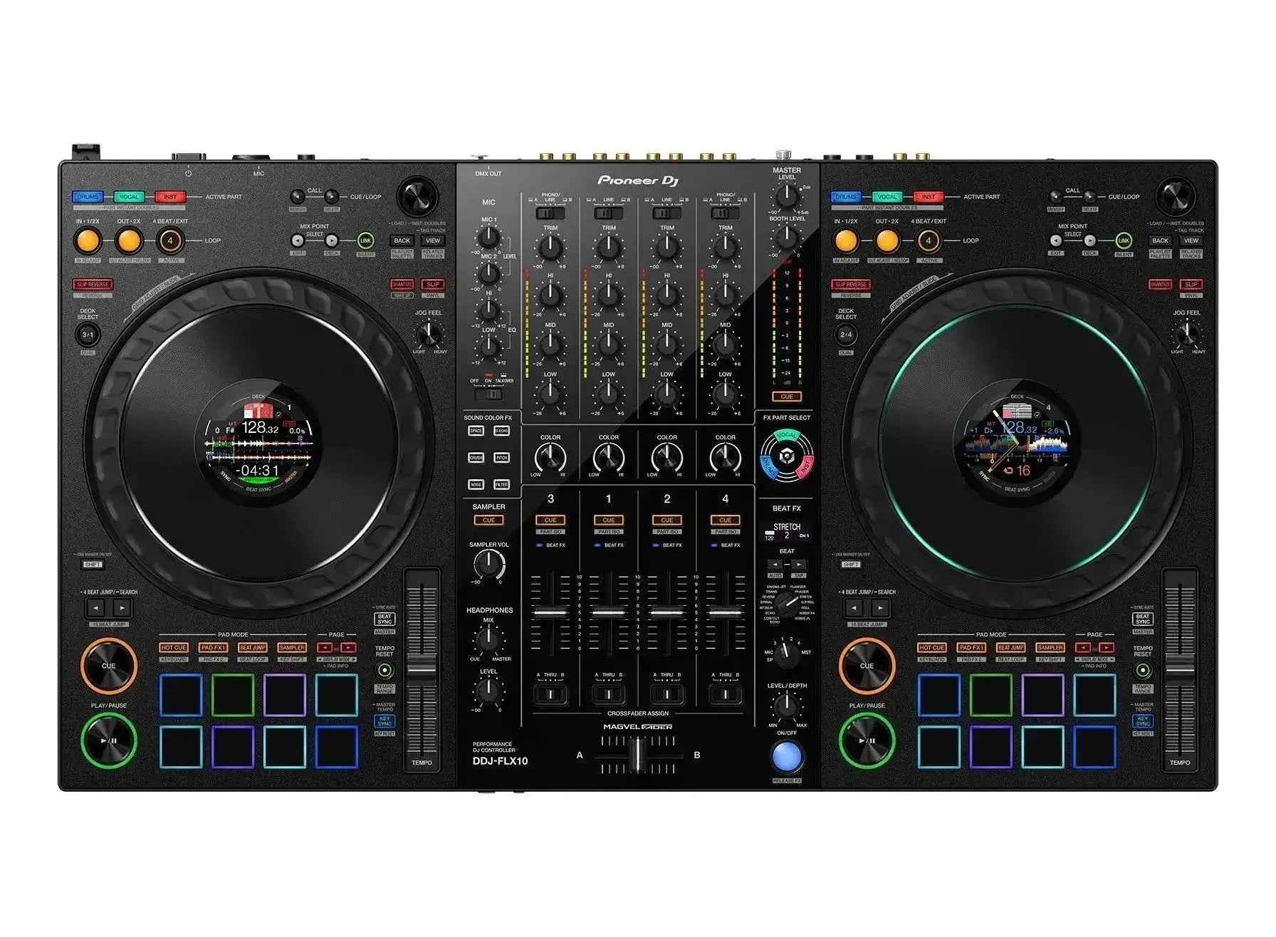 Controladora Pioneer DJ DDJ-FLX10 RekordBox / Serato DJ LT