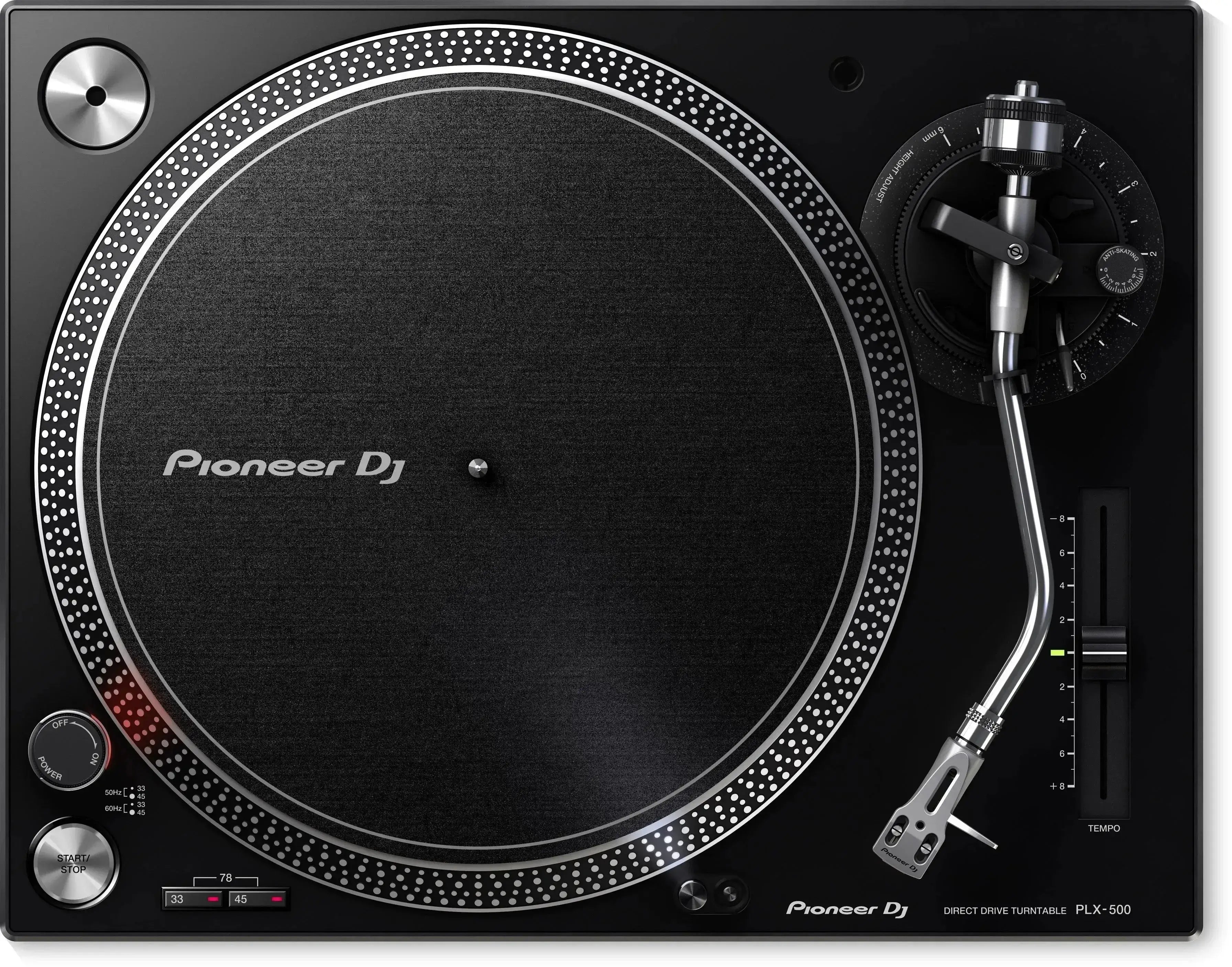 Toca Disco Pioneer Profissional PLX 500 Black