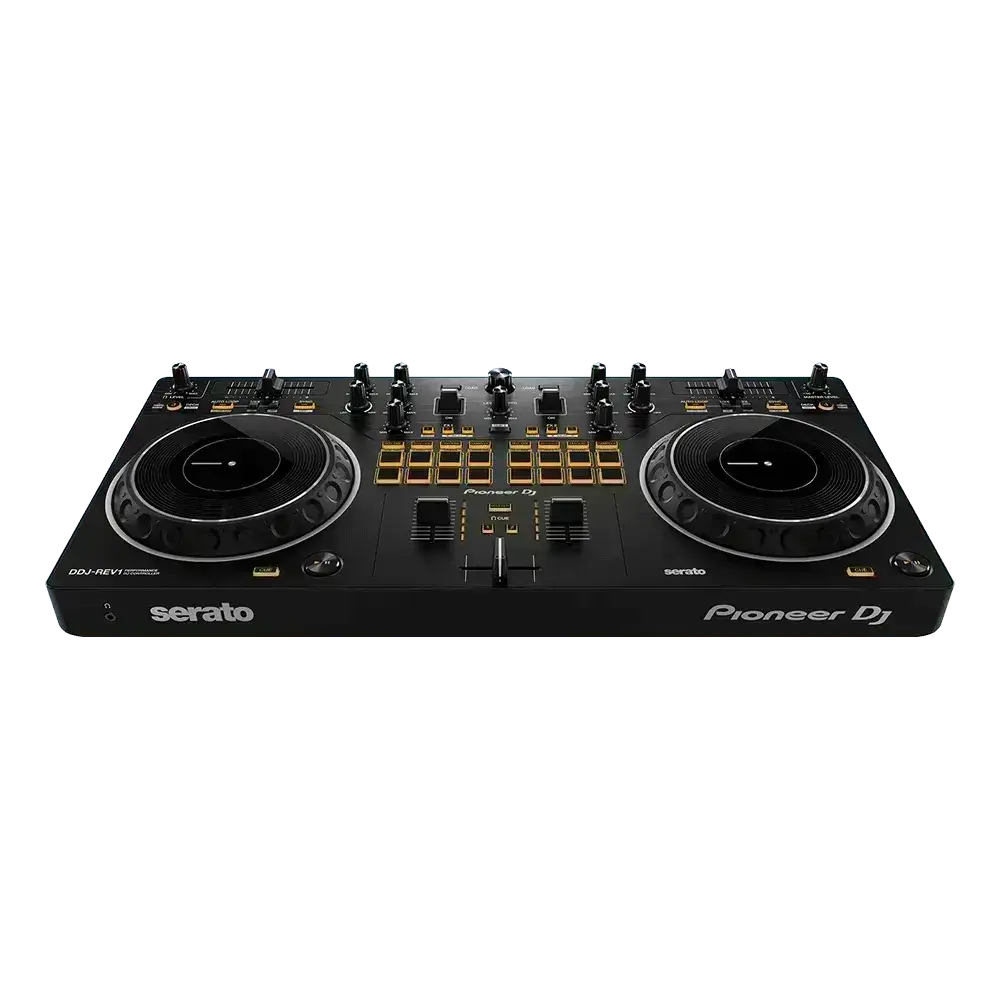 Controladora para DJ Pioneer DDJ REV1, 2 Canais, 4 Deck, Serato, Preto - DDJ REV1 - Shop Mundo Digital