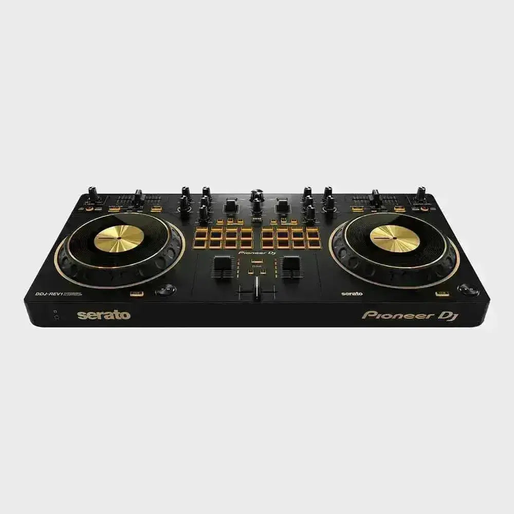 Controlador de 2 Canais Pioneer DJ DDJ-REV1 com Serato DJ - Gold - Shop Mundo Digital