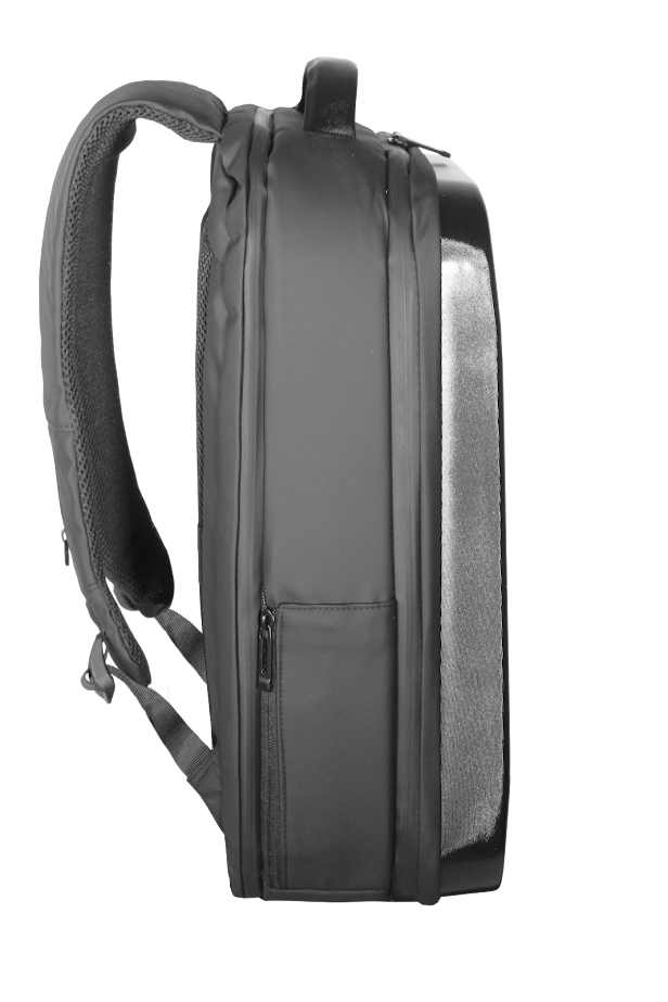 Mochila Capa Dura Kepper Roma 29, Impermeável, USB, Antifurto 42L - Preto