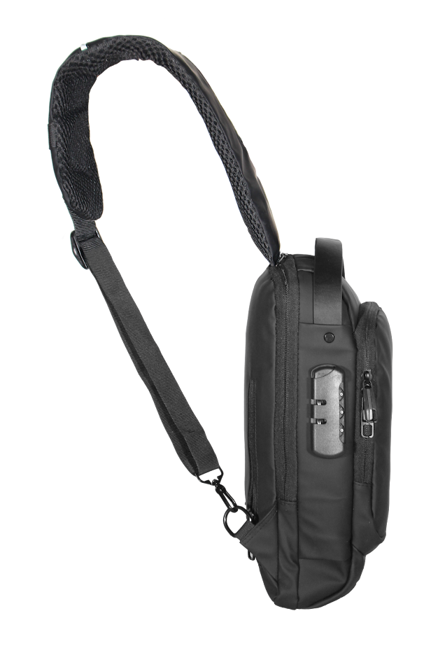 Pochete Impermeável Kepper Veneza 06, USB, Antifurto, 7L - Preto