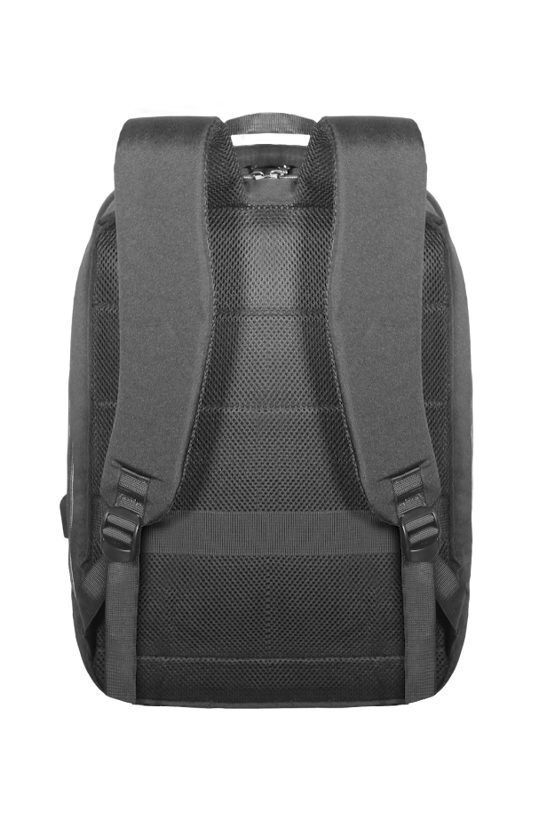 Mochila Capa Dura Kepper Roma 26, Impermeável, USB, Antifurto, 38L - Preto