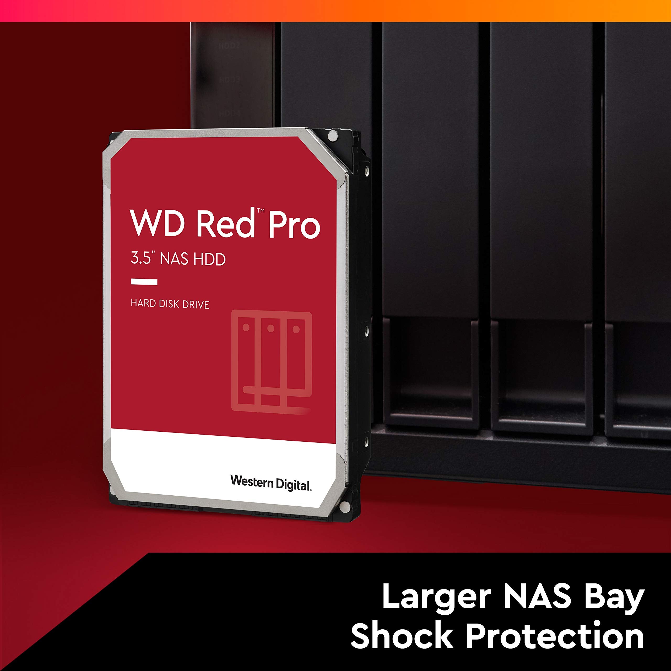 HD 14TB SATA3 Western Digital Red PRO WD141KFGX (3,5pol, 6Gb/s, 7.200 RPM, 512MB Cache)