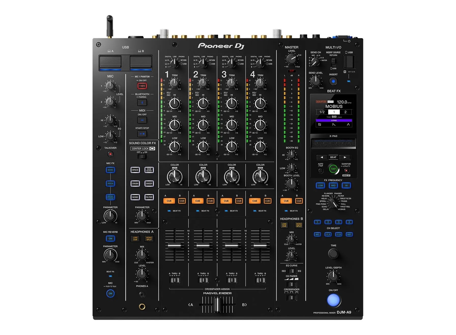 Controladora Mixer Pionner DJ DJM-A9 4 Canais - Preto