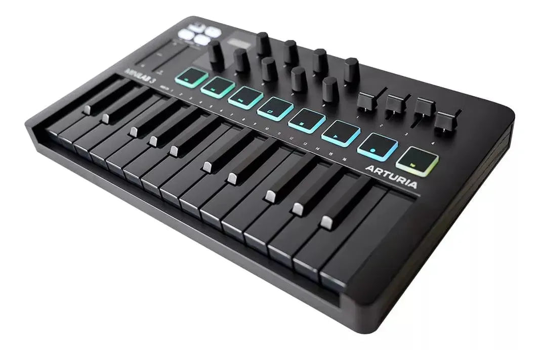 Teclado Controlador Arturia Minilab 3 Deep Black