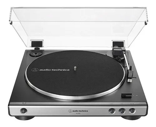 Toca Discos Vinil Audio-Technica AT-LP60X GM Automático Cor Cinza