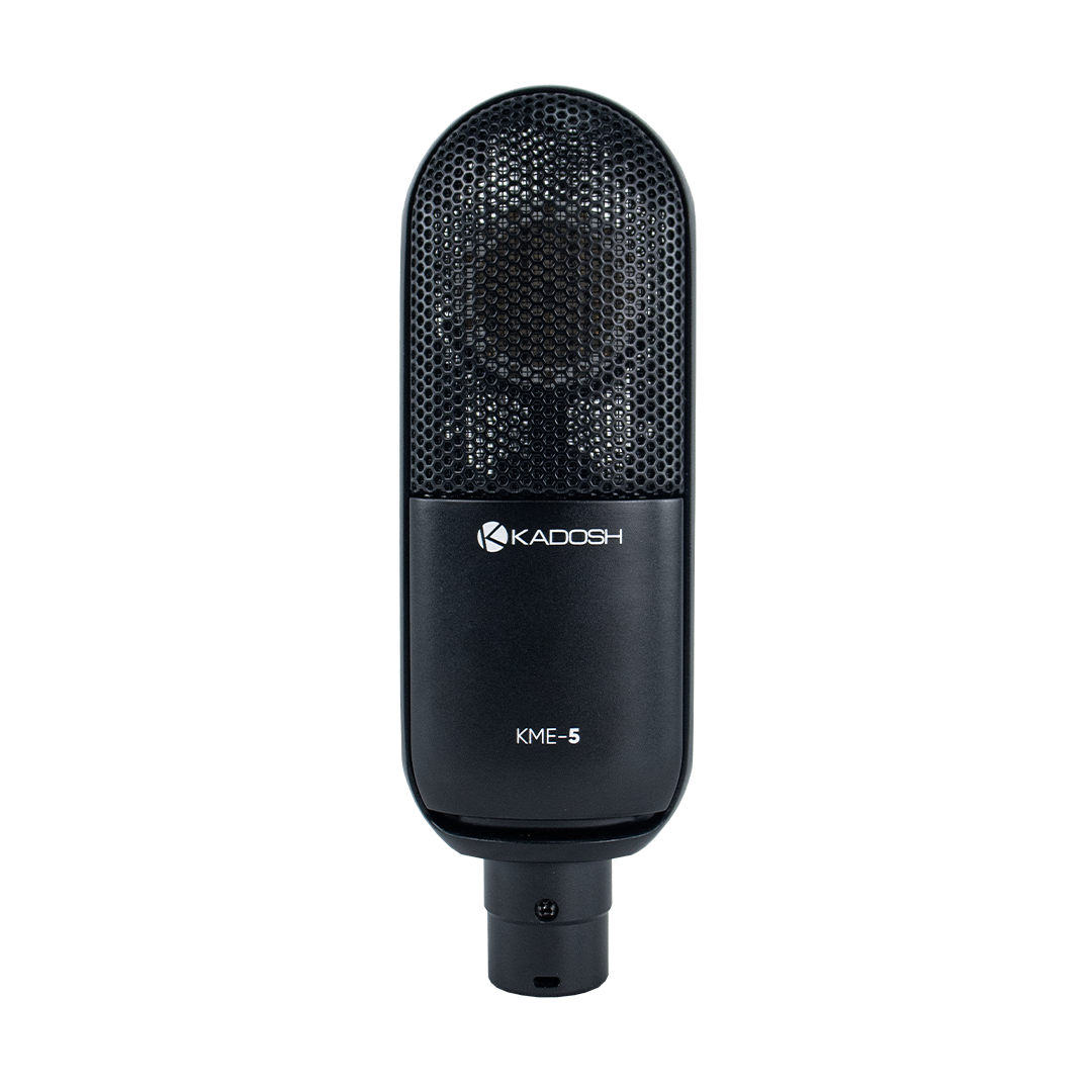 Microfone Condensador Kadosh KME5 Para Estúdio e Podcast Preto