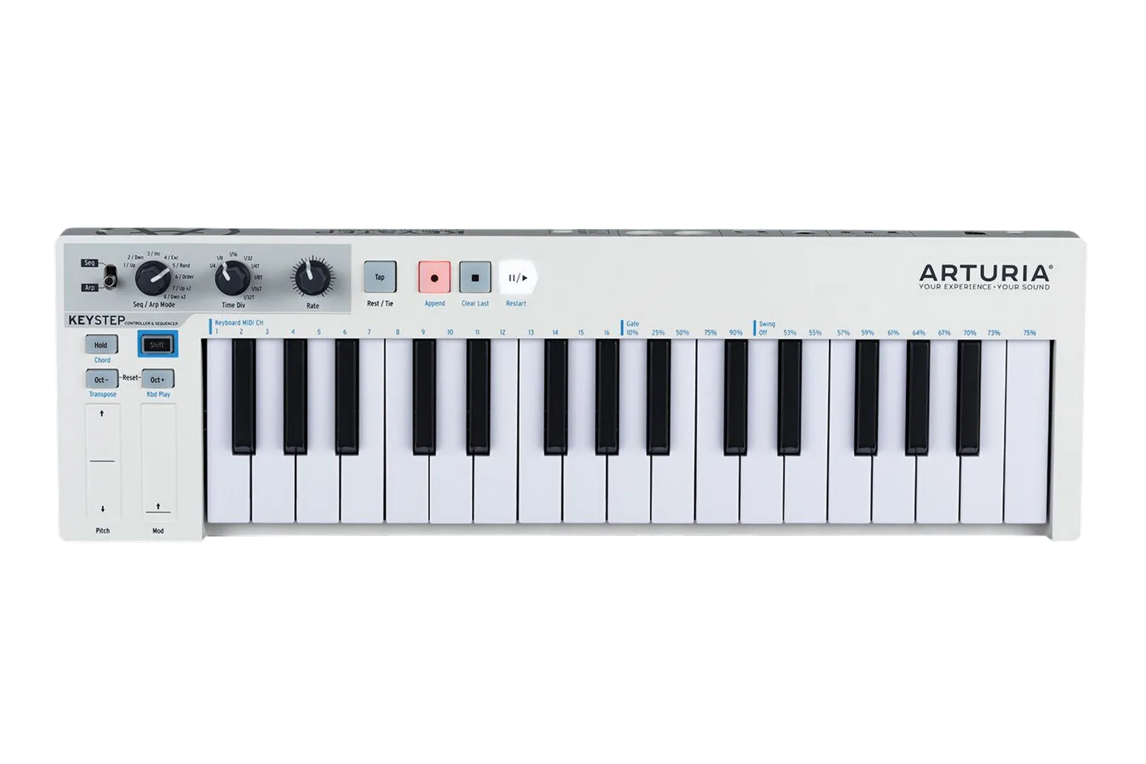 Arturia Keystep White Teclado Controlador Midi USB 32 Teclas