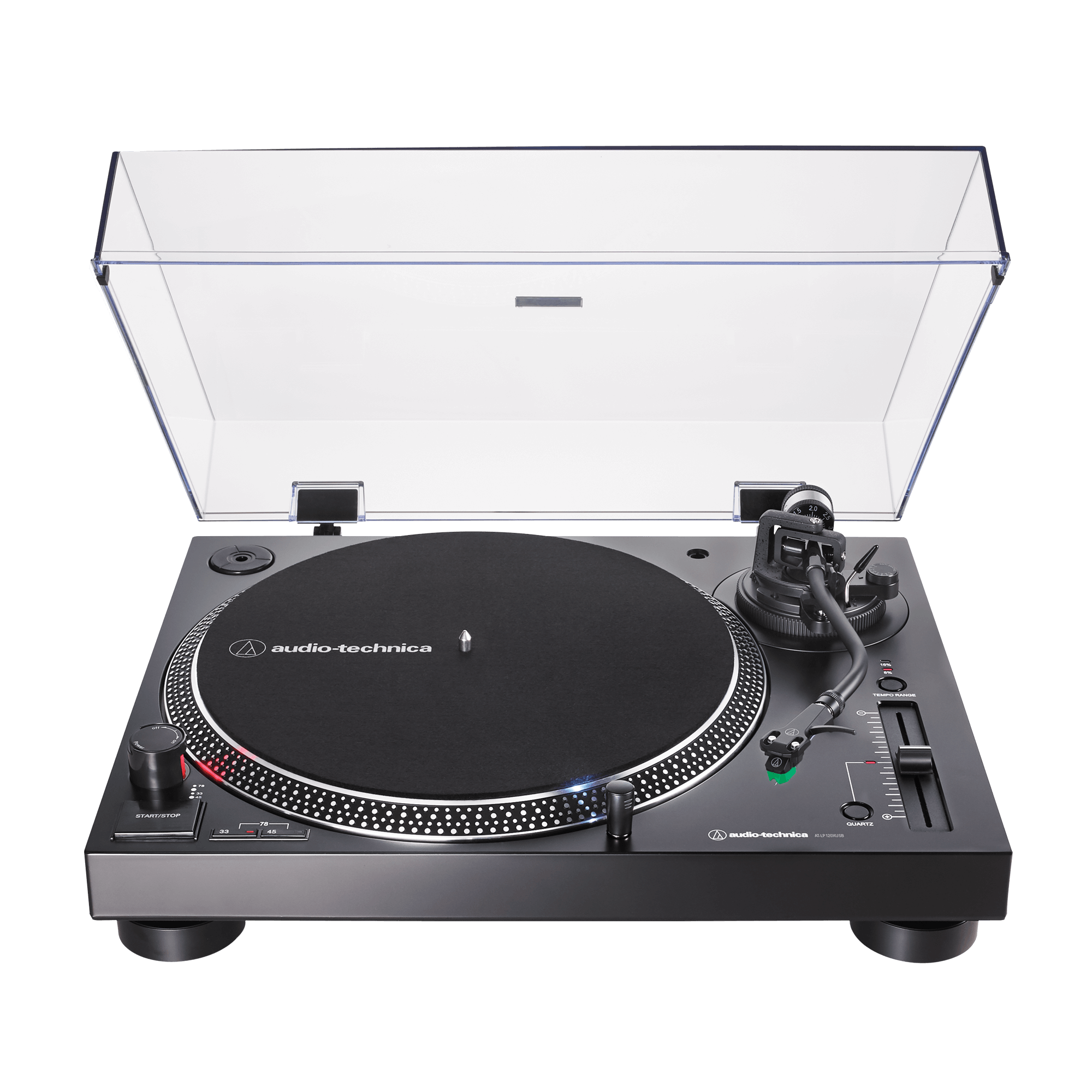 Toca Discos Audio-Technica Acionamento Direto Analógico, Digital e Bluetooth AT-LP120XBT-USB Preto
